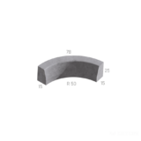 OBRUBNÍK SILNIČNÍ OBLÝ R 0,5 M VNITŘNÍ