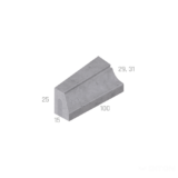 ZASTÁVKOVÝ OBRUBNÍK BUS PŘECHODOVÝ LEVÝ 250-290