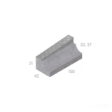 ZASTÁVKOVÝ OBRUBNÍK BUS NÁBĚHOVÝ LEVÝ 310-330