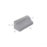 ZASTÁVKOVÝ OBRUBNÍK BUS NÁBĚHOVÝ PRAVÝ 370-310