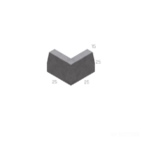 OBRUBNÍK SILNIČNÍ ROHOVÝ VNĚJŠÍ