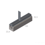 LITINOBETONOVÝ ŽLAB EUROPA DN 150 S ODTOKEM - ČISTICÍ KUS