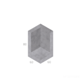 OPĚRNÁ STĚNA L VNĚJŠÍ ROHOVÁ 80